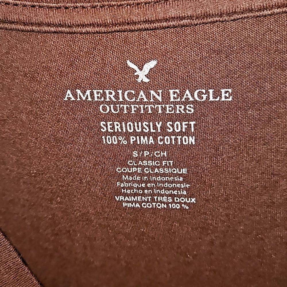 American Eagle chocolate brown top - Picture 2 of 5